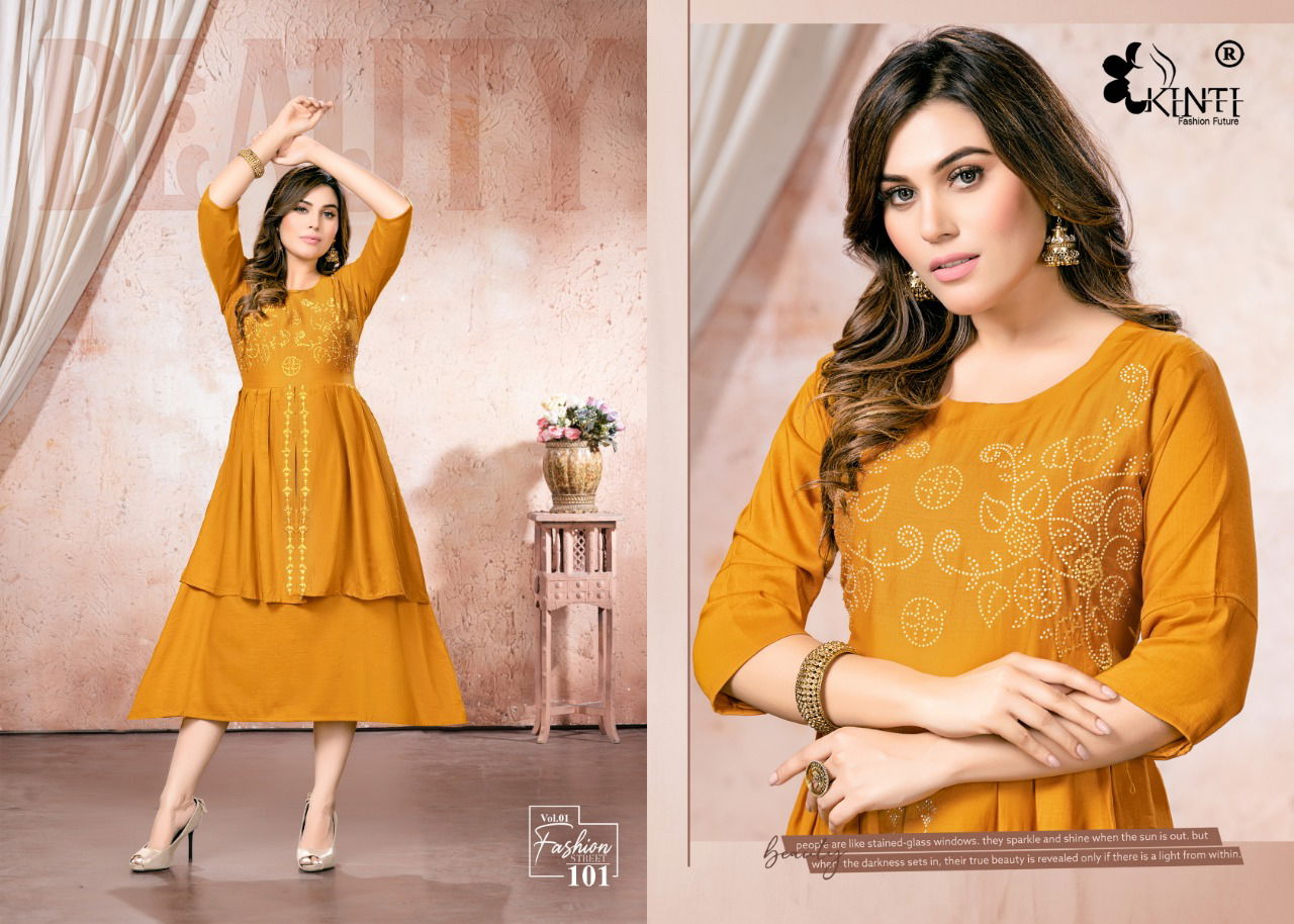 Street Vol 1 By Kinti Fashion Party Wear Kurtis Catalog